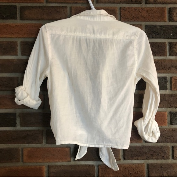 Crop Front Tie Blouse - Picture 2 of 3